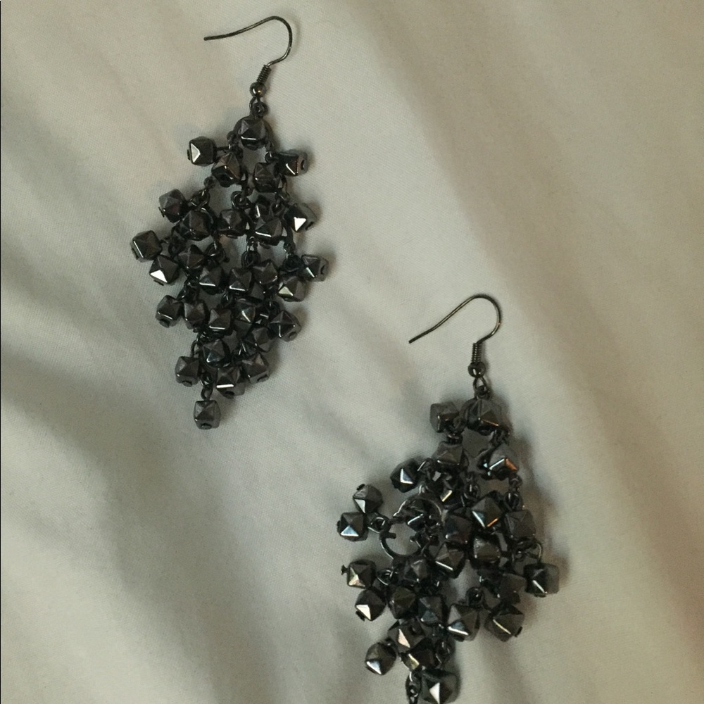 Metallic earrings
